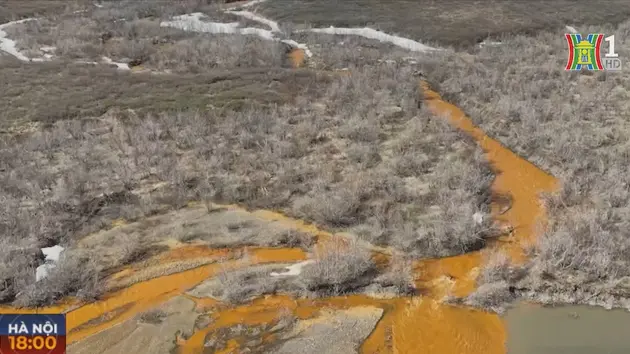 Sông suối ở Alaska đổi màu do biến đổi khí hậu