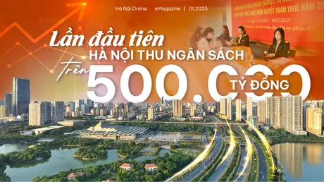 Lần đầu tiên Hà Nội thu ngân sách trên 500.000 tỷ đồng