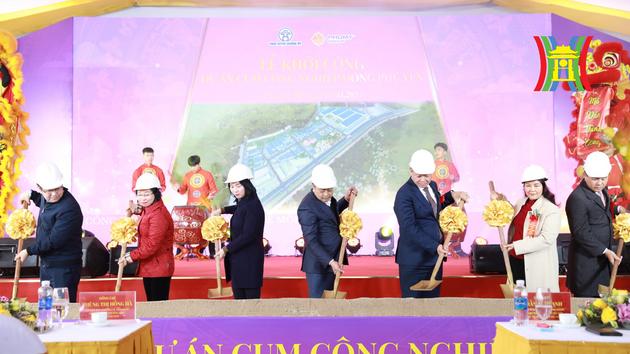 Hà Nội có thêm một khu công nghiệp mới được khởi công