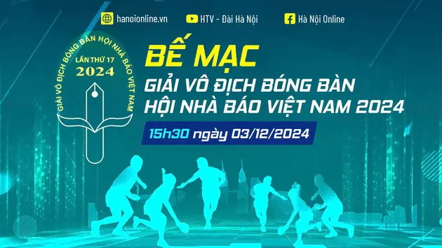 Lễ Bế mạc Giải Bóng bàn Hội Nhà báo Việt Nam lần thứ 17