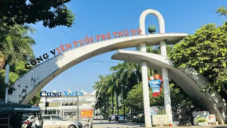 9/14 công trình vi phạm tại Công viên Tuổi trẻ Thủ đô đã được tháo dỡ