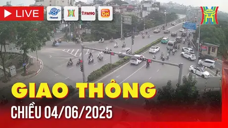 Giờ cao điểm: Giao thông Hà Nội chiều 4/6