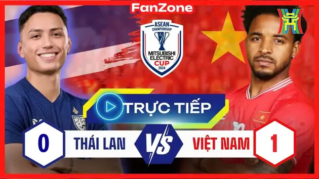 Trực tiếp chung kết lượt về AFF Cup 2024: Tuấn Hải mở tỷ số