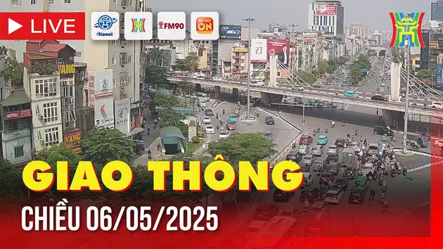 Giờ cao điểm: Giao thông Hà Nội chiều 6/5