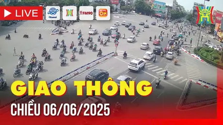Giờ cao điểm: Giao thông Hà Nội chiều 6/6