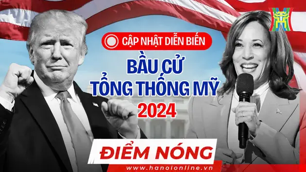 Ông Trump đang dẫn trước, bà Harris bám đuổi quyết liệt