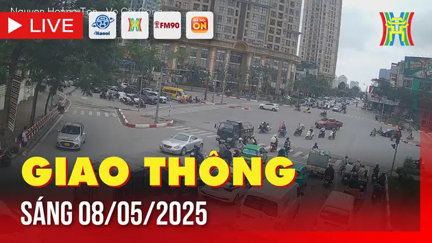 Giờ cao điểm: Giao thông Hà Nội sáng 8/5