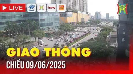 Giờ cao điểm: Giao thông Hà Nội chiều 9/6