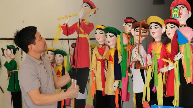 Nghệ thuật múa rối cạn Tế Tiêu độc nhất ở Hà Nội