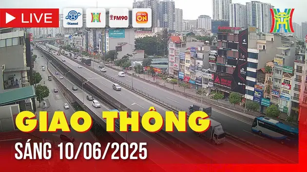 Giờ cao điểm: Giao thông Hà Nội sáng 10/6
