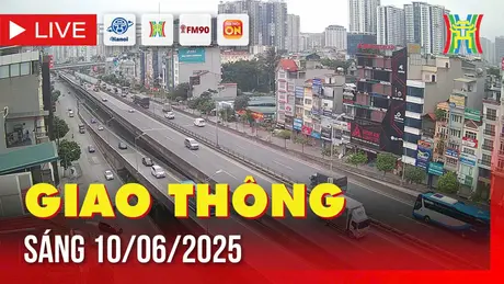 Giờ cao điểm: Giao thông Hà Nội sáng 10/6