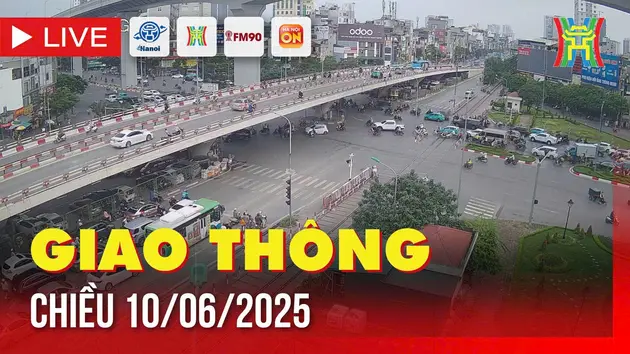 Giờ cao điểm: Giao thông Hà Nội chiều 10/6