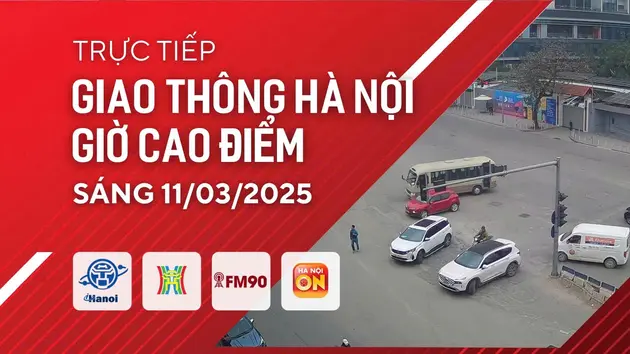 Giờ cao điểm: Giao thông Hà Nội sáng 11/3