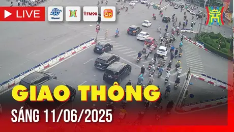 Giờ cao điểm: Giao thông Hà Nội sáng 11/6