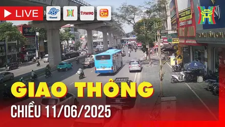 Giờ cao điểm: Giao thông Hà Nội chiều 11/6