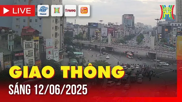 Giờ cao điểm: Giao thông Hà Nội sáng 12/6