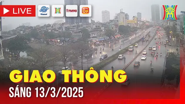 Giờ cao điểm: Giao thông Hà Nội sáng 13/3