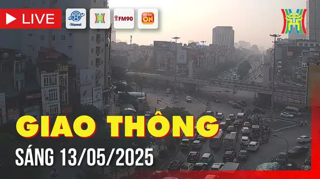 Giờ cao điểm: Giao thông Hà Nội sáng 13/5