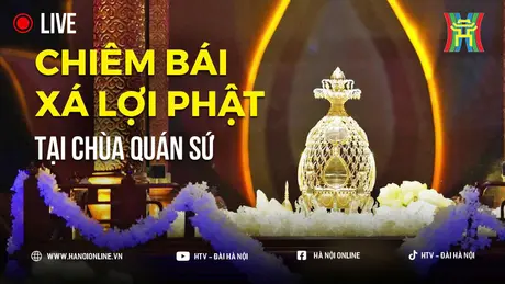 Chiêm bái xá lợi Phật tại chùa Quán Sứ