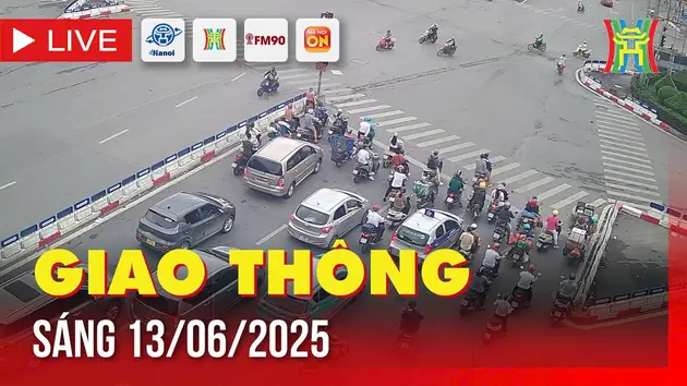 Giờ cao điểm: Giao thông Hà Nội sáng 13/6