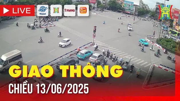 Giờ cao điểm: Giao thông Hà Nội chiều 13/6