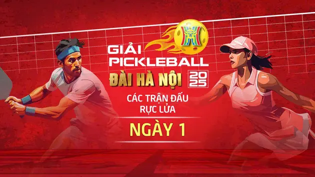 Giải Pickleball Đài Hà Nội 2025: Các trận đấu rực lửa