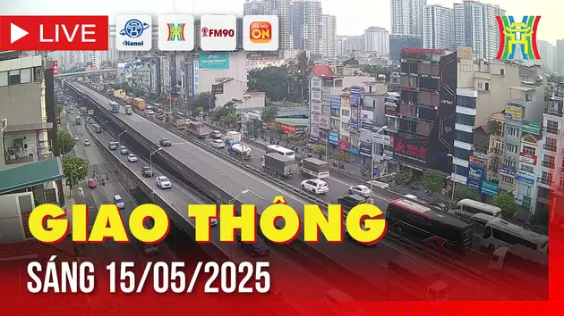 Giờ cao điểm: Giao thông Hà Nội sáng 15/5