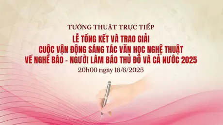Lễ trao giải sáng tác VHNT về Nghề báo - Người làm báo