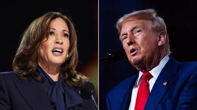 Bầu cử Mỹ 2024: Sự phân cực khổng lồ giữa ông Trump và bà Harris