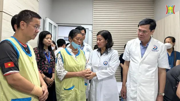Lãnh đạo TP Hà Nội thăm, động viên nạn nhân vụ cháy