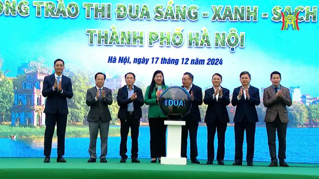 Hà Nội phát động phong trào thi đua 'Sáng - Xanh - Sạch - Đẹp'