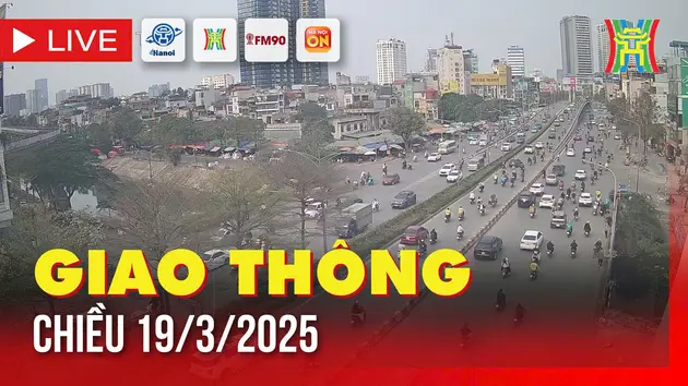 Giờ cao điểm: Giao thông Hà Nội chiều 19/3