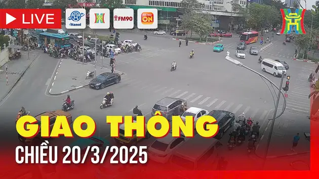 Giờ cao điểm: Giao thông Hà Nội chiều 20/3