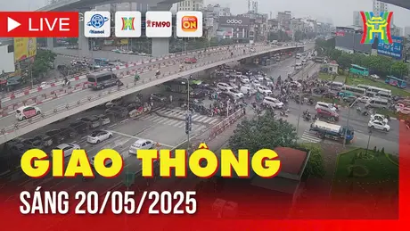 Giờ cao điểm: Giao thông Hà Nội sáng 20/5