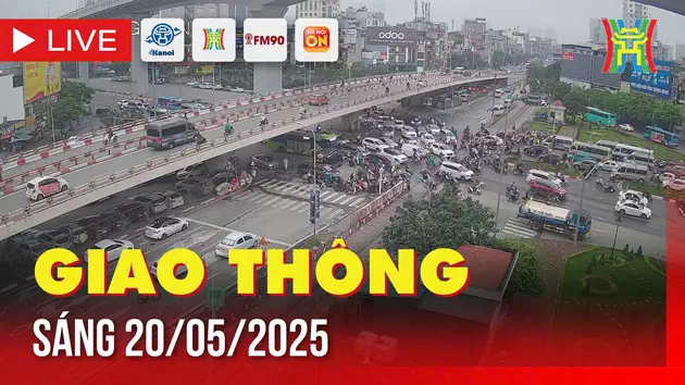 Giờ cao điểm: Giao thông Hà Nội sáng 20/5