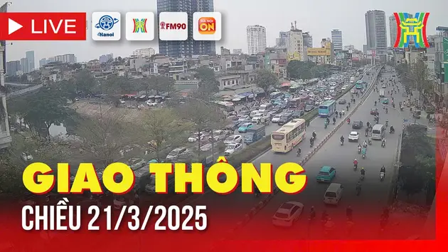 Giờ cao điểm: Giao thông Hà Nội chiều 21/3