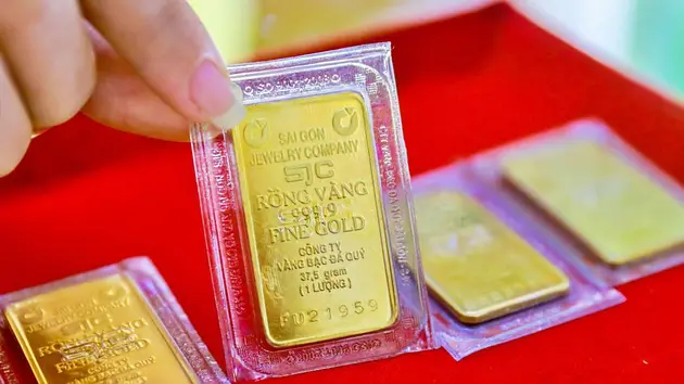 Giá vàng miếng SJC ngày 21/5 ở mức 119,3 triệu đồng/lượng