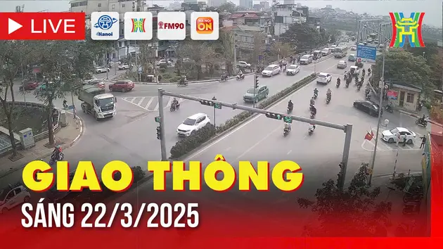 Giờ cao điểm: Giao thông Hà Nội sáng 22/3