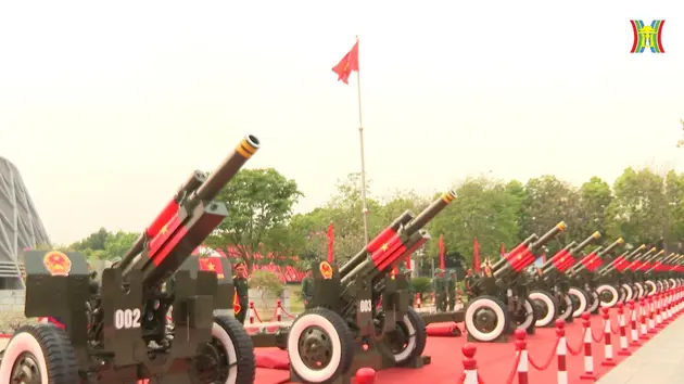 Dàn pháo lễ đã có mặt tại Điện Biên
