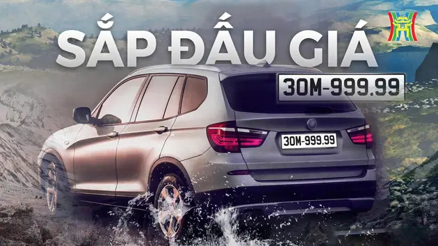 Biển số 30M-999.99 sắp được đưa ra đấu giá