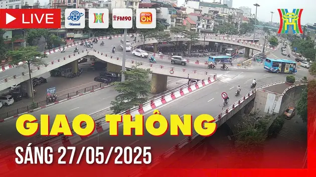 Giờ cao điểm: Giao thông Hà Nội sáng 27/5