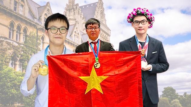 Ba chàng trai 19 tuổi xuất sắc đoạt HCV Olympic quốc tế