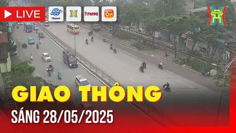 Giờ cao điểm: Giao thông Hà Nội sáng 28/5