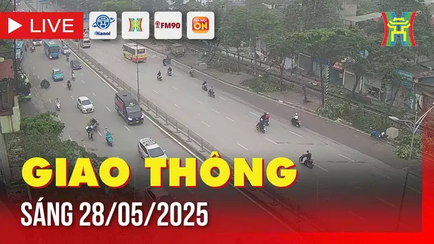 Giờ cao điểm: Giao thông Hà Nội sáng 28/5