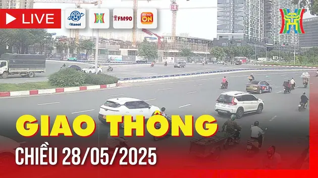 Giờ cao điểm: Giao thông Hà Nội chiều 28/5
