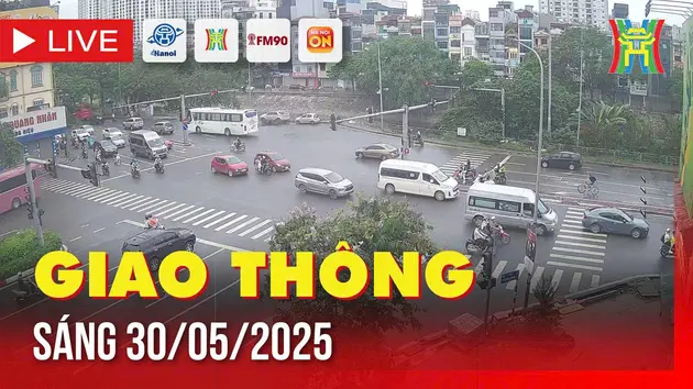 Giờ cao điểm: Giao thông Hà Nội sáng 30/5