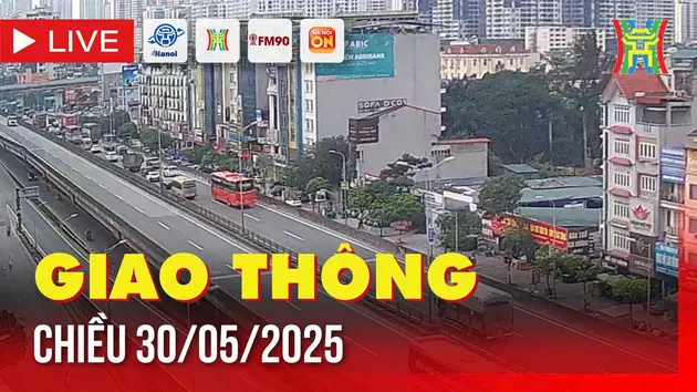 Giờ cao điểm: Giao thông Hà Nội chiều 30/5