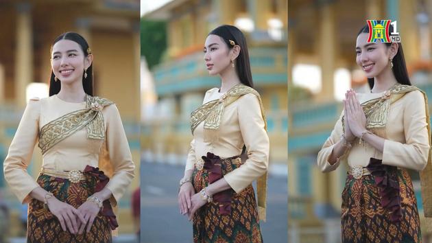 Thuỳ Tiên trong trang phục truyền thống của nhiều quốc gia
