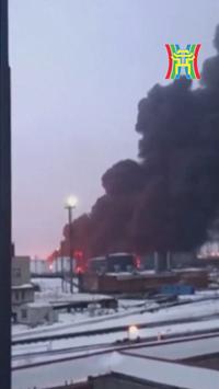 UAV Ukraine đột kích phá hủy nhà máy lọc dầu lớn nhất của Nga