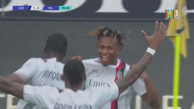 Chukwueze ấn định chiến thắng 3 - 1 cho AC Milan